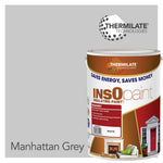Insopaint Exterior Masonry Paint - Heat Reflecting, Insulating & Weatherproof Exterior Wall Protection | 5l | Manhattan Grey