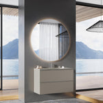 Illuminated Bathroom Mirror 100 X 100 Cm, Round