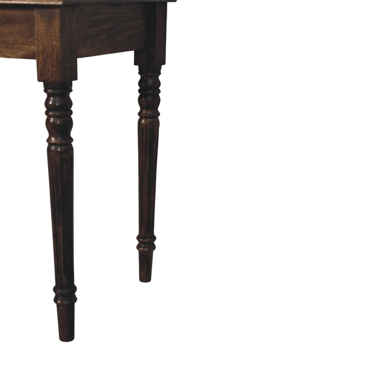 Heritage Turned-leg Desk, 1 Drawer, Brown | 1 | Brown