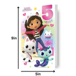 Gabby's Dollhouse Age 5 Birthday Card Official Product