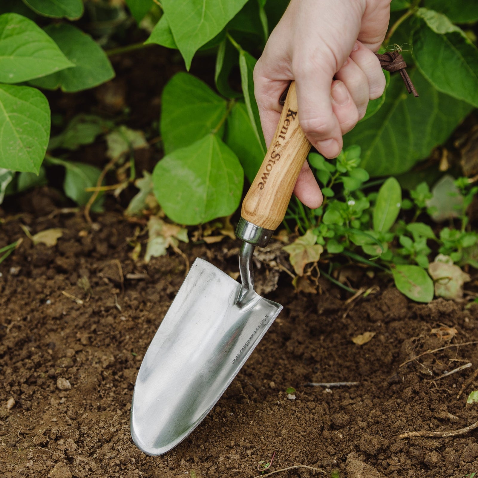 Garden Life Lightweight Stainless Steel Hand Trowel With Ash Handle