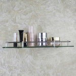 50cm Shelf Tempered Glass 6mm Thick Storage Organizer Wall Mounted Bathroom