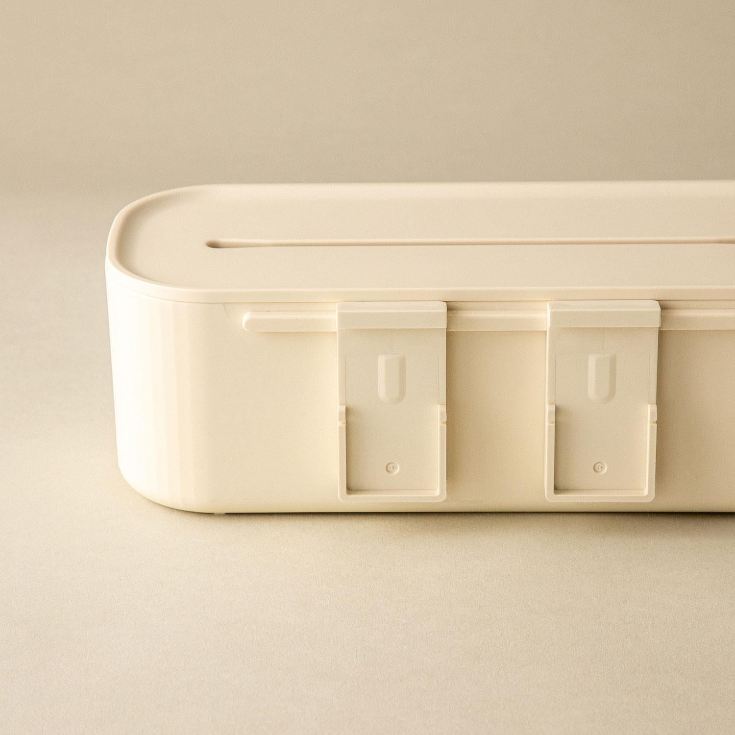 Bathroom Organiser Storage Box Freestanding Alife Collection | Light Grey
