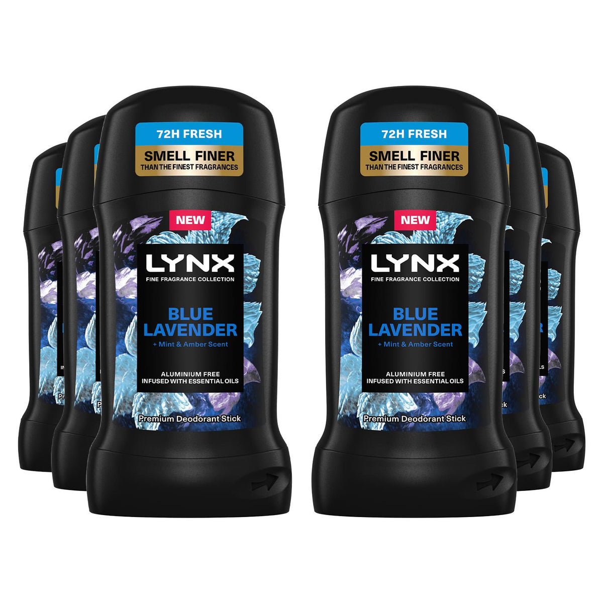 Deodorant Stick Blue Lavender With 72hrs Freshness 50ml, 6 Pack | Set of 6