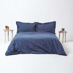 Linen Oxford Pillowcase | 48 x 74cm | Navy Blue