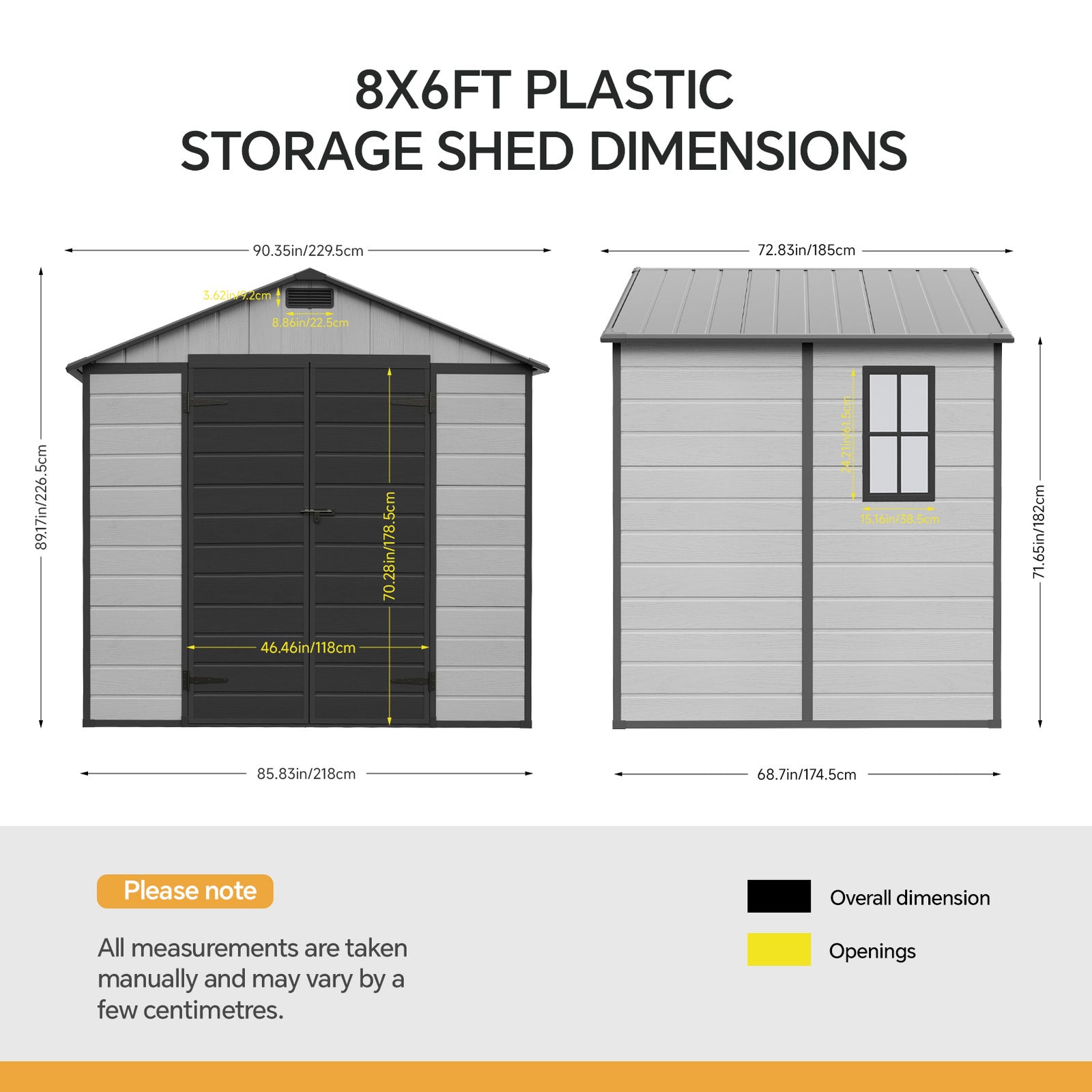 Breeins 7x6 Ft Large Garden Storage Shed