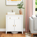 Sideboard With Drawer, Adjustable Shelf For Living Room | One Size | White