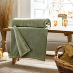Snuggle Touch Supersoft Fleece Throw | 150cm x 200cm | Green