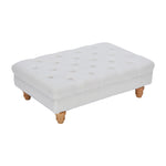 Breeins Teddy Fleece Upholstered Footstool