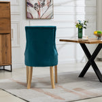 Set Of 2 Ravenna Velvet Dining Chairs | Teal