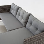Riverside Grey Corner Rattan Patio Set - Stylish And Durable Outdoor Furniture | Gray