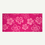 HOMESCAPES Pink Flower 100% Recycled Cotton Beach Towel