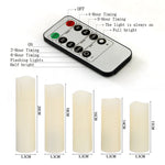 5pcs Remote-controlled Led Flameless Candle Set