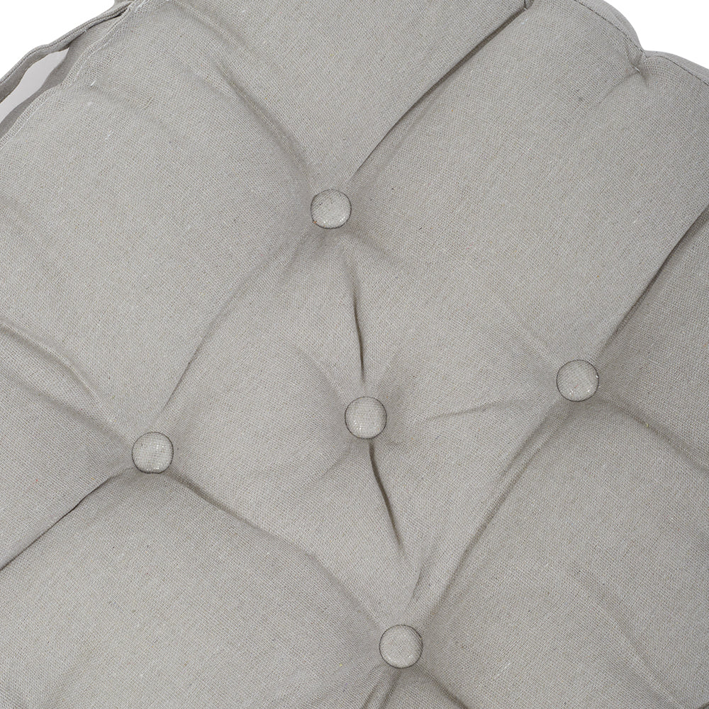 45cm Square Chair Seat Cushion Pad With Handle | Light Grey