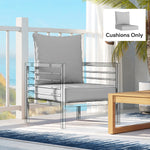 Outsunny Seat And Back Cushion Set, Fade Resistant Replacement Cushion