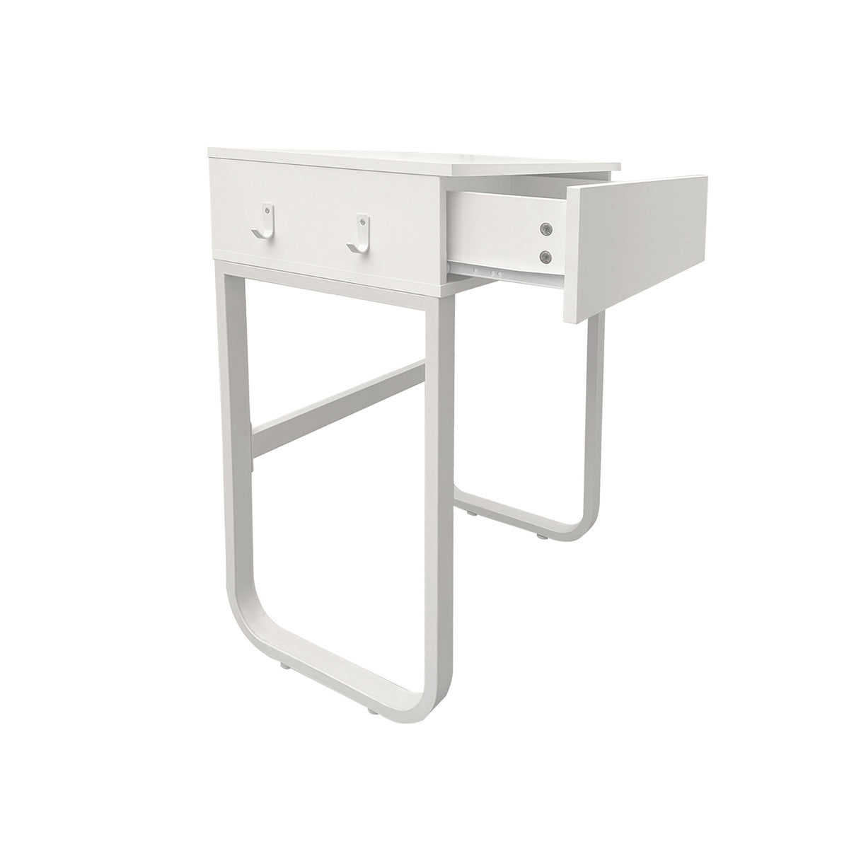 Small Desk With Drawers Kids Computer Desk For Bedroom Office Simple Study Table | White