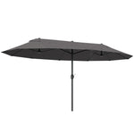 4.6m Double-sided Sun Umbrella W/ Crank