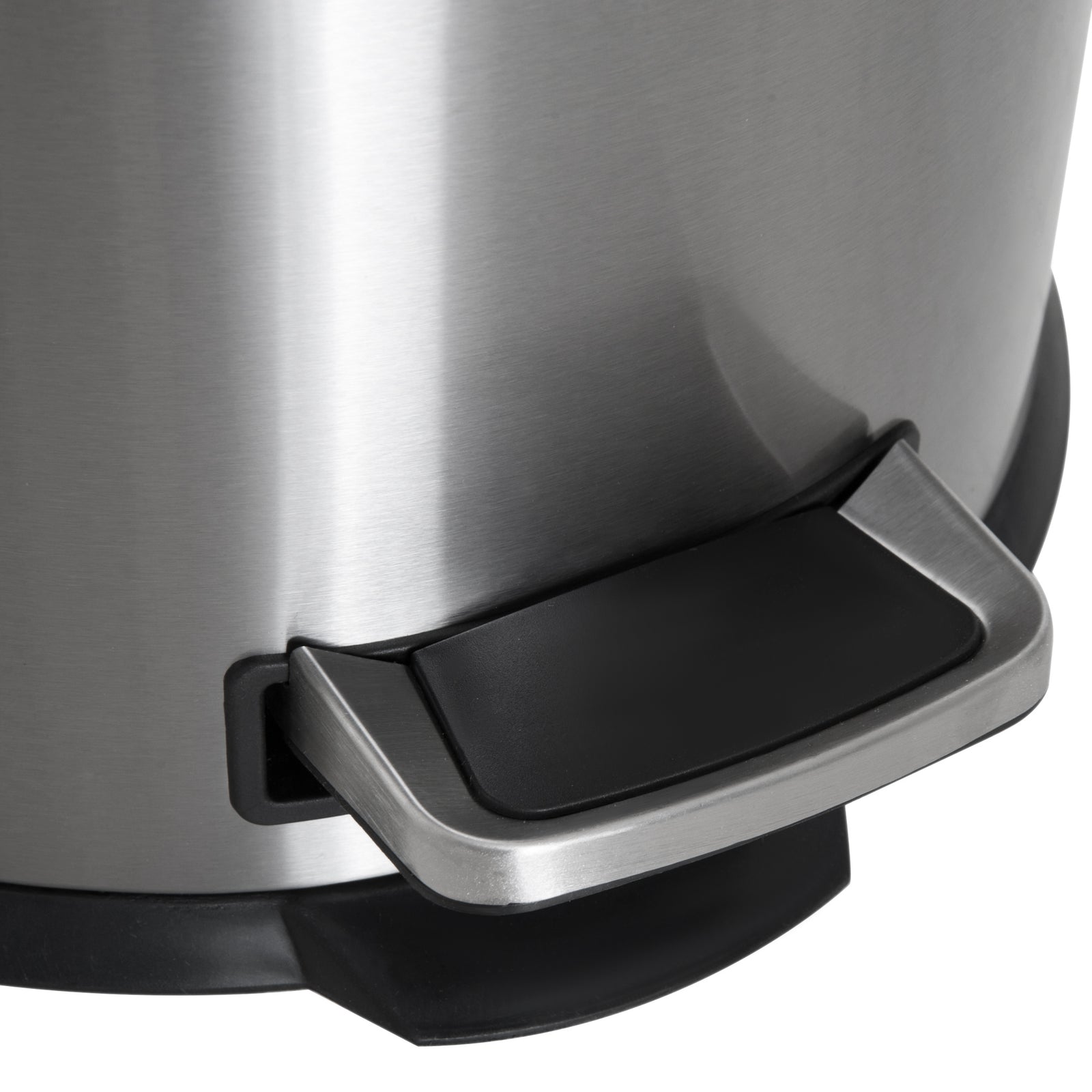 Foot Pedal Bin Stainless Steel Metal Waste Rubbish Lid