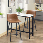 Industrial Bar Stools With Steel Legs Set Of 2