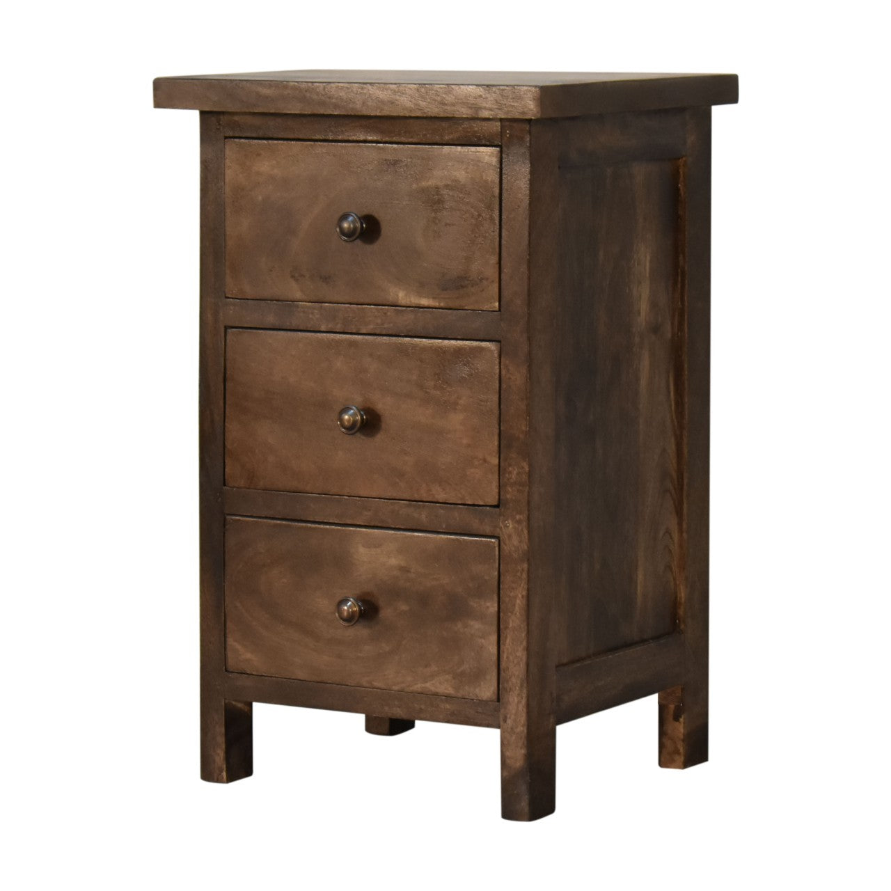 Solid Wood Mini Classic Grey Country Bedside