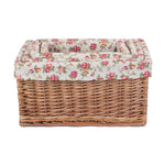 Wicker Double Steamed Garden Rose Willow Storage Baskets | Set of 4 | Red