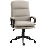 Faux Leather Office Chair Adjustable | Dove Gray