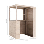 Garden Bar Drinks Shed Fully Quality Wooden Party Hut Serving Kiosk