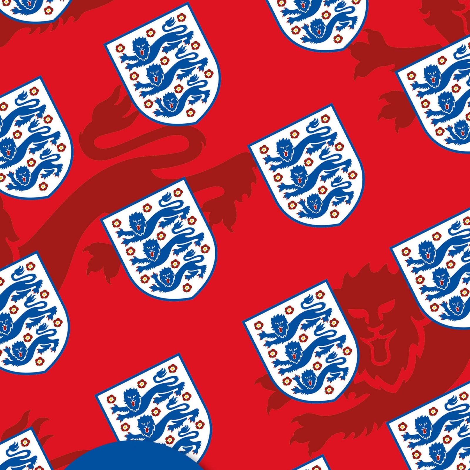 England FA Gift Wrap, 2 Sheet 2 Tag, Official Product