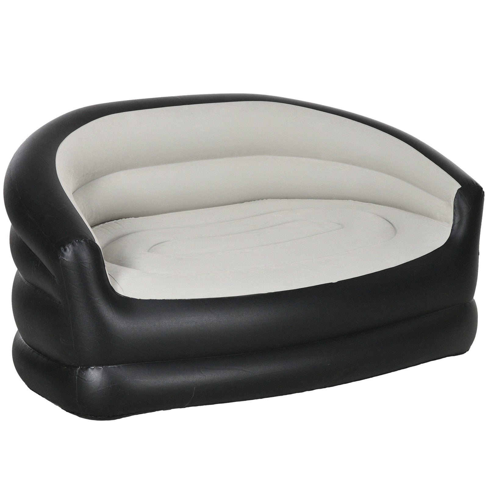 Outsunny Grey 2-person Inflatable Sofa