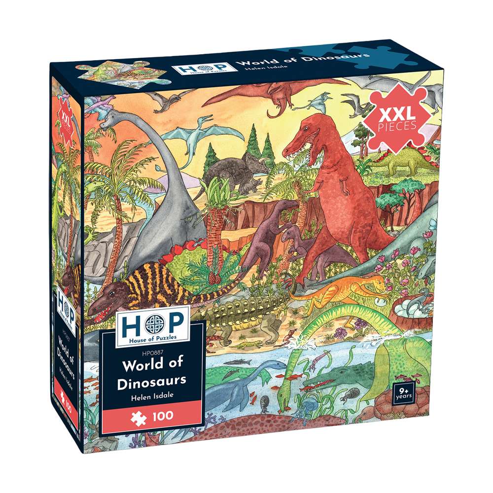 The House of Puzzles World Of Dinosaurs 100 Piece Jigsaw Puzzle