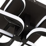 Contemporary Led Energy-efficient Semi Flush Ceiling Light | Cool White