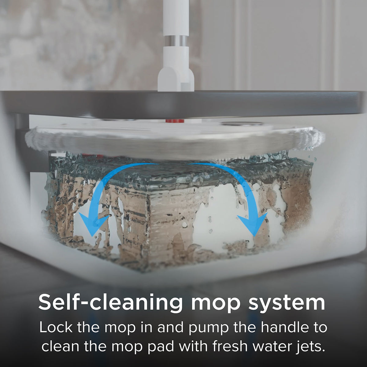 Whistle Mop Self Cleaning Mop System