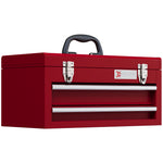 Lockable 2 Drawer Tool Chest With Ball Bearing Slide Drawers | Red