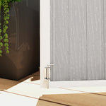 4.7 X 2.5ft Lockable Garden Shed, Double Bin Storage Shed | Light Grey