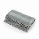 Elgin Supersoft Yarn Dyed Jacquard 130x160cm Throw Blankets | 130cm x 160cm | Charcoal