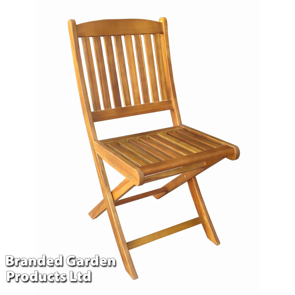 Garden_Gear 4 Person Acacia Garden Dining Set, Folding Design