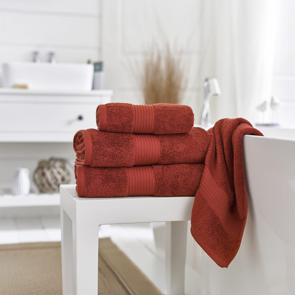 Bliss Pima Supersoft Ultra Absorbent Cotton Towels | Bath Towel | Copper