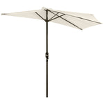 3m Half Round Parasol Balcony Shade