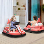 6v Kids Bumper Car, 360° Rotation Waltz Car W/ 2 Speeds | Pink
