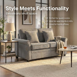 Ramy Corduroy Sofa Bed 2 Seater | Grey