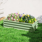 Raised Garden Bed Steel Planter Box | 216l | Light Green