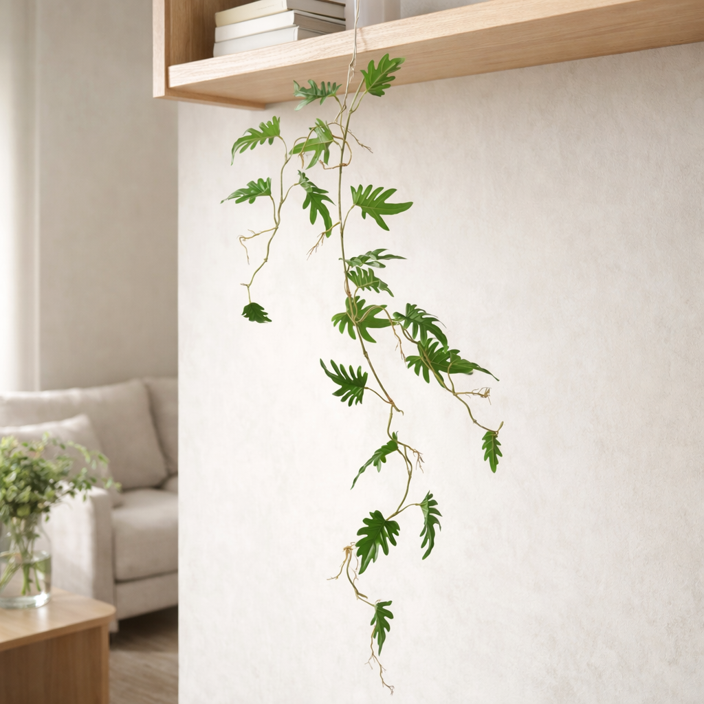100cm Artificial Hanging Trailing Philodendron Small  Plant