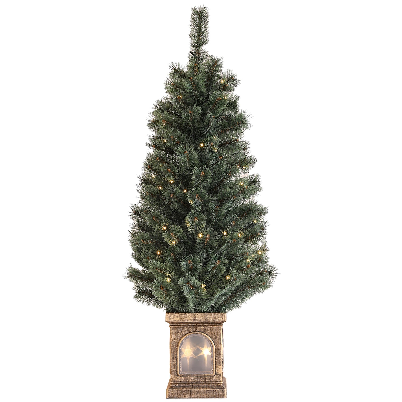 4ft Artificial Christmas Tree With 8 Modes And Remote
