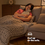Cable Knit Hot Water Bottle | Gray
