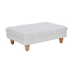 Breeins Teddy Fleece Upholstered Footstool