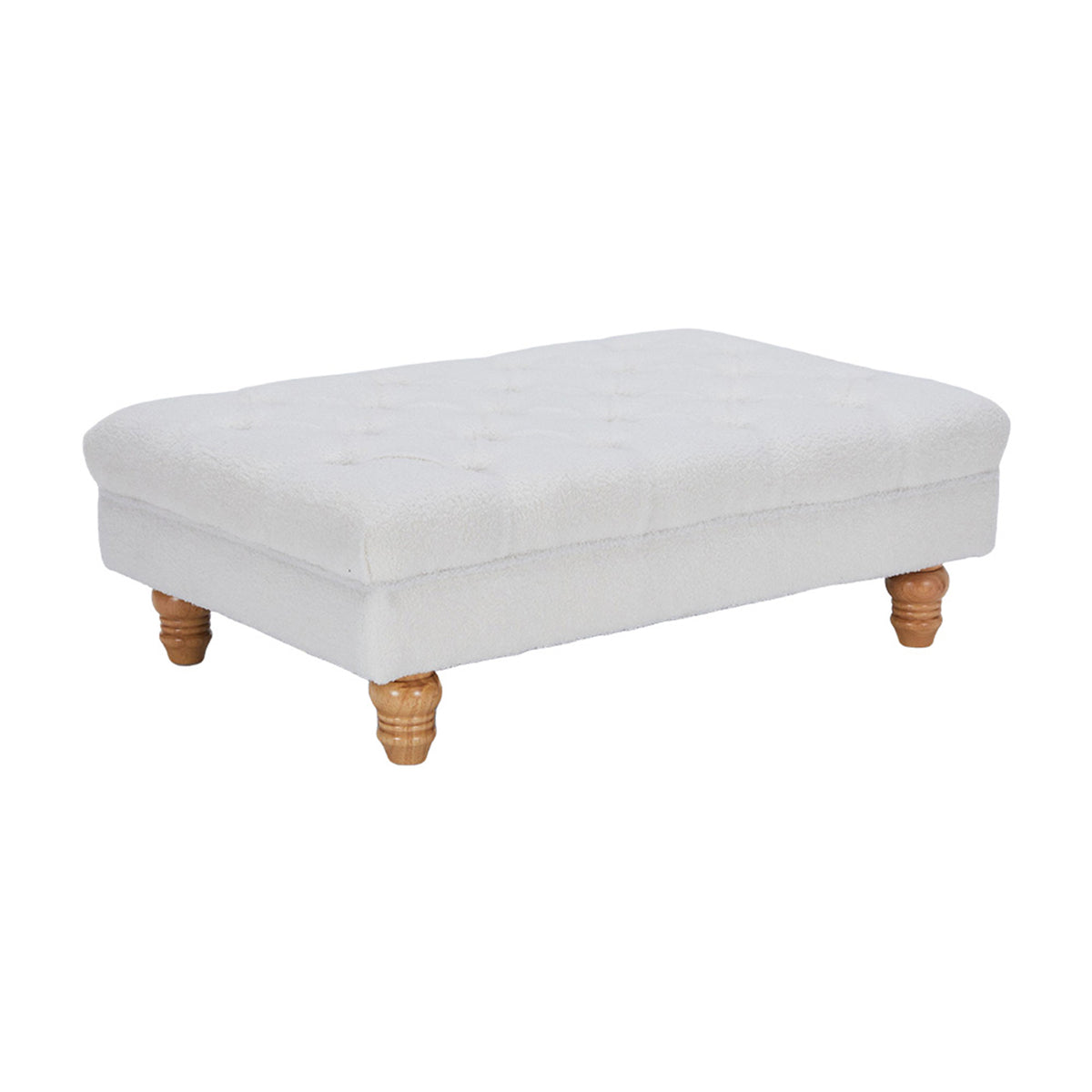 Breeins Teddy Fleece Upholstered Footstool