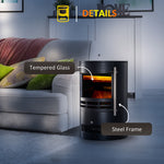 Fireplace Electric Heater Stove With Thermostat Control