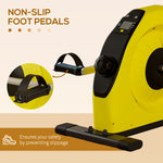 Mini Exercise Bike Portable Pedal Exerciser For Legs | Yellow