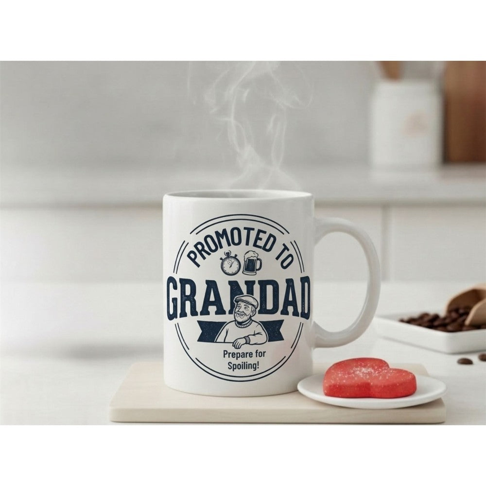 Dyzi Promoted To Granddad Prepare To Spoil Ceramic Mug White