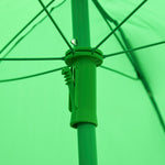 Kids Folding Picnic Table Chair Set Ladybug Pattern Outdoor W/ Parasol | Green